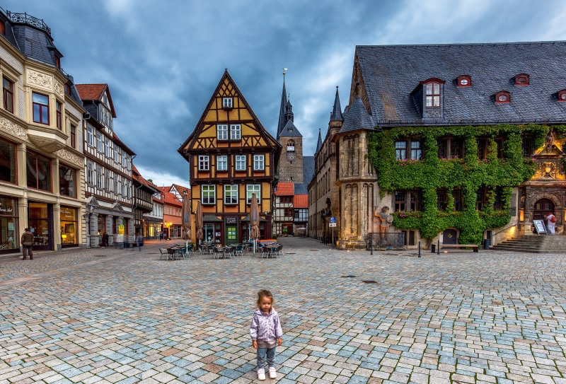 4K Quedlinburg Town Square with Houses