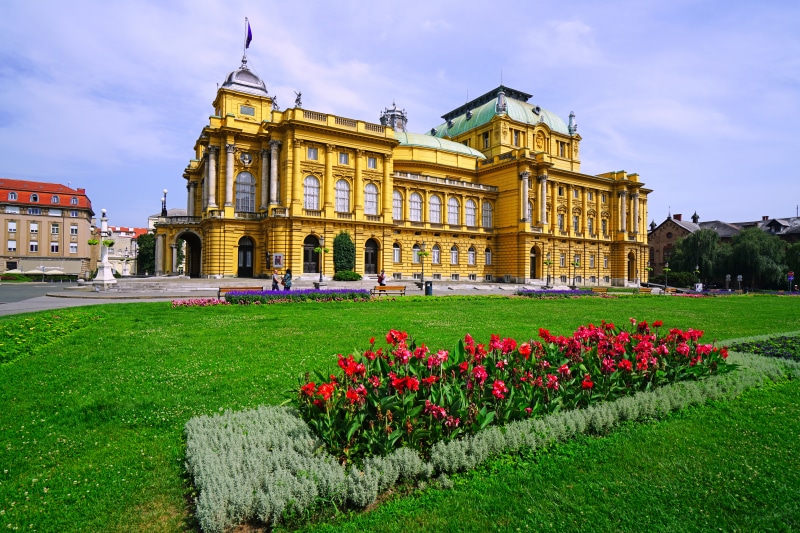 Croatian National Theatre in Zagreb, Croatia
