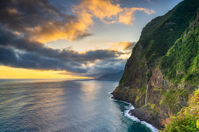 4K Madeira Portugal Coast Mountains Clouds