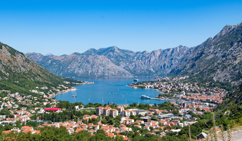 Kotor Bay, Montenegro, Mountains, Bay