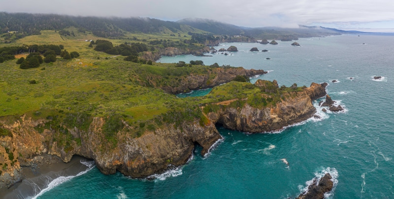 4K Mendocino Coast Ocean California