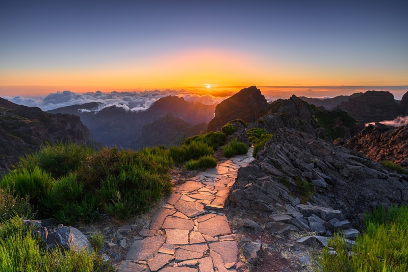Sunrise over Pico do Arieiro, Portugal