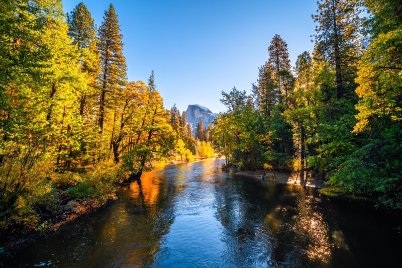 Yosemite National Park River in Autumn