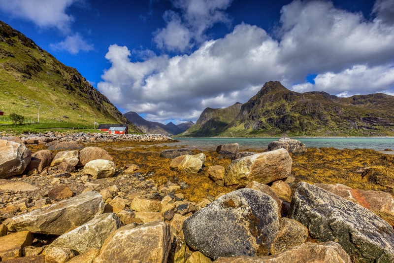 Norway Lofoten Mountains and Stones 4K