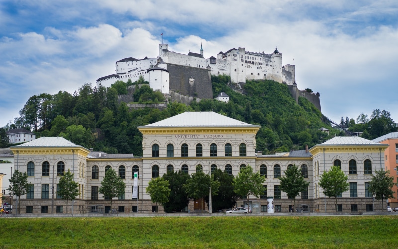 University Salzburg and Hohensalzburg Fortress, Austria