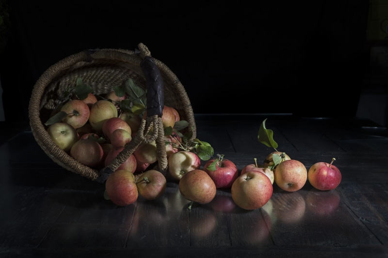 Apples in a Wicker Basket