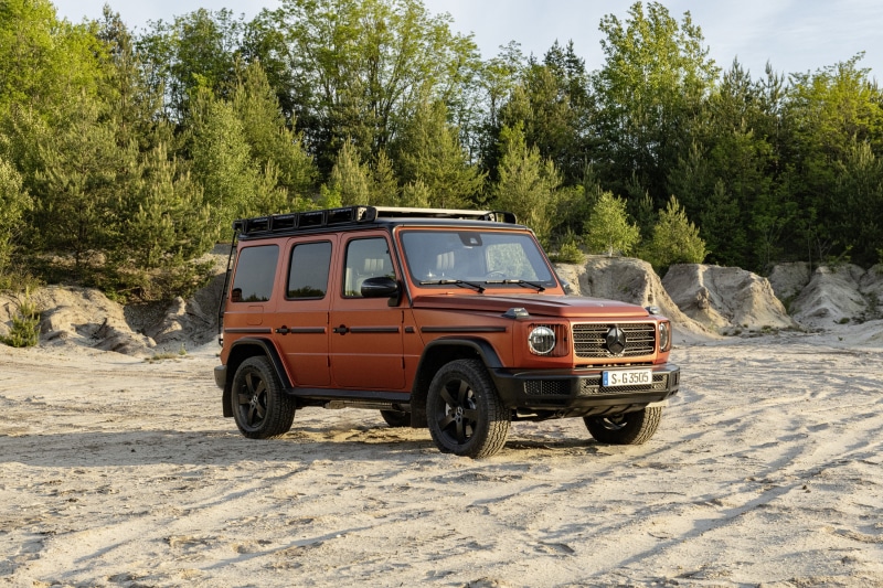 Orange Mercedes-Benz G 350 d Professional Line SUV