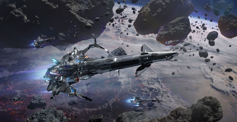 4K Starship Flight in Star Conflict
