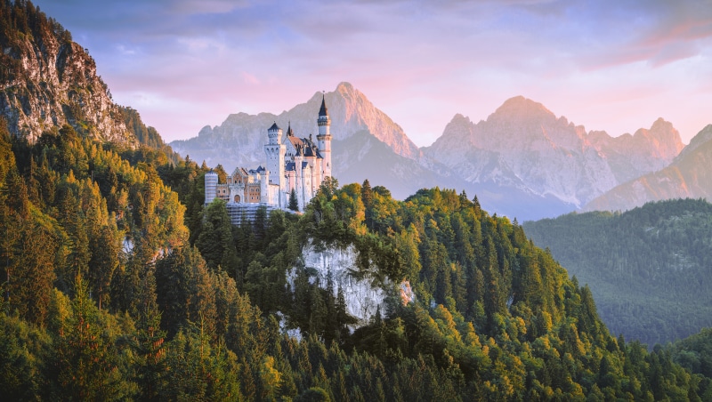 Neuschwanstein Castle in Bavaria, Germany