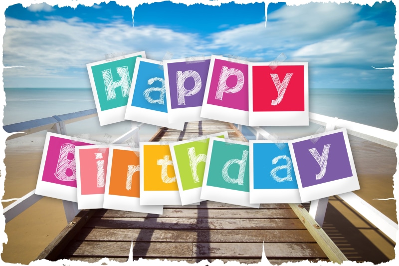 Happy Birthday Photos on a Pier