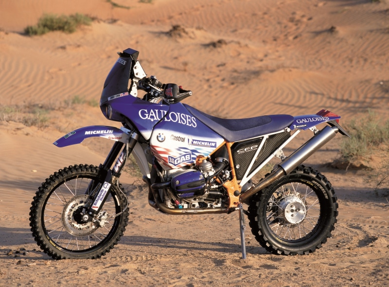 BMW R 1100 GS-RR Motorcycle in Desert