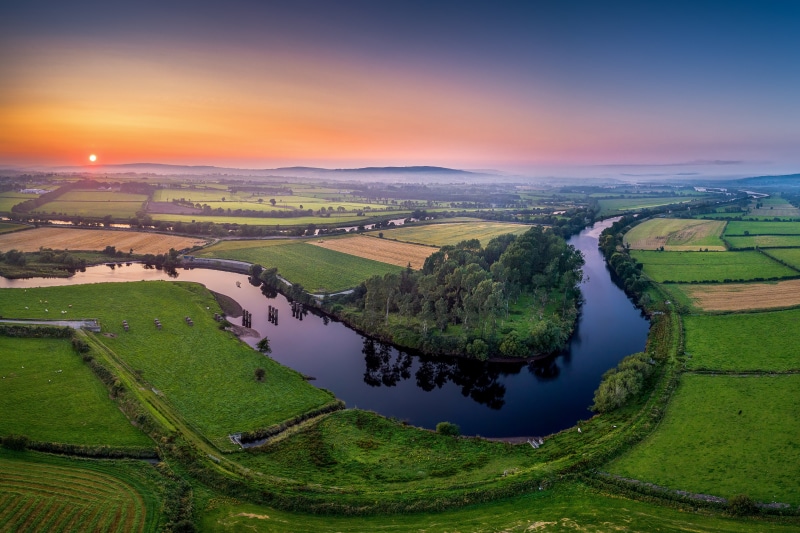 4K River Foyle Sunrise in Donegal, Ireland