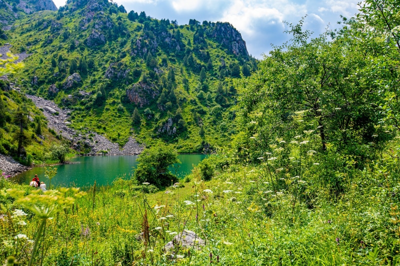 Sary-Chelek Lake in Kyrgyzstan Mountains