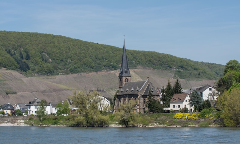 Church in Zell on the Rhine, Rhineland-Palatinate, Germany