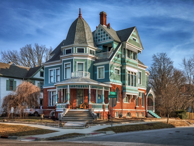 Victorian Mansion in Bloomington, Illinois