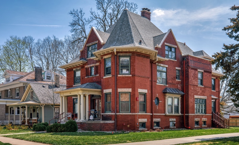 Franklin Square Historic District Mansion in Bloomington, Illinois