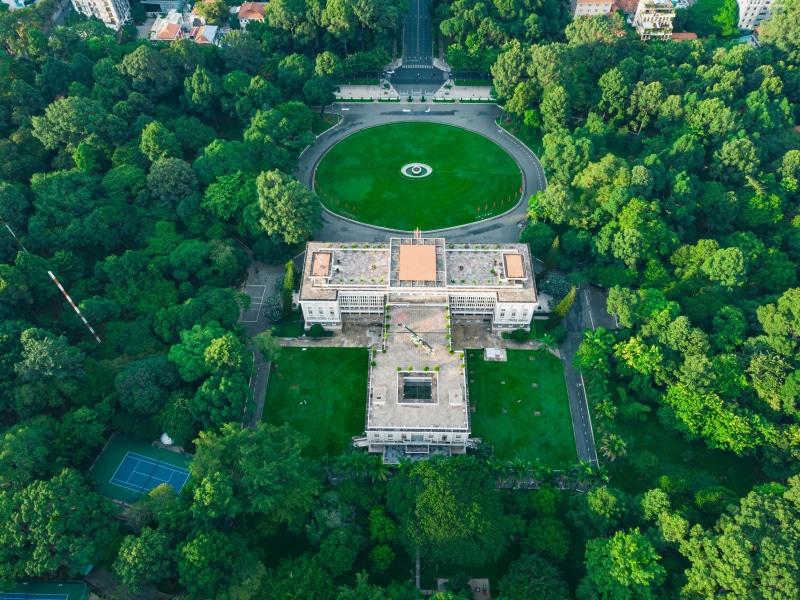 Independence Palace in Ho Chi Minh City, Vietnam