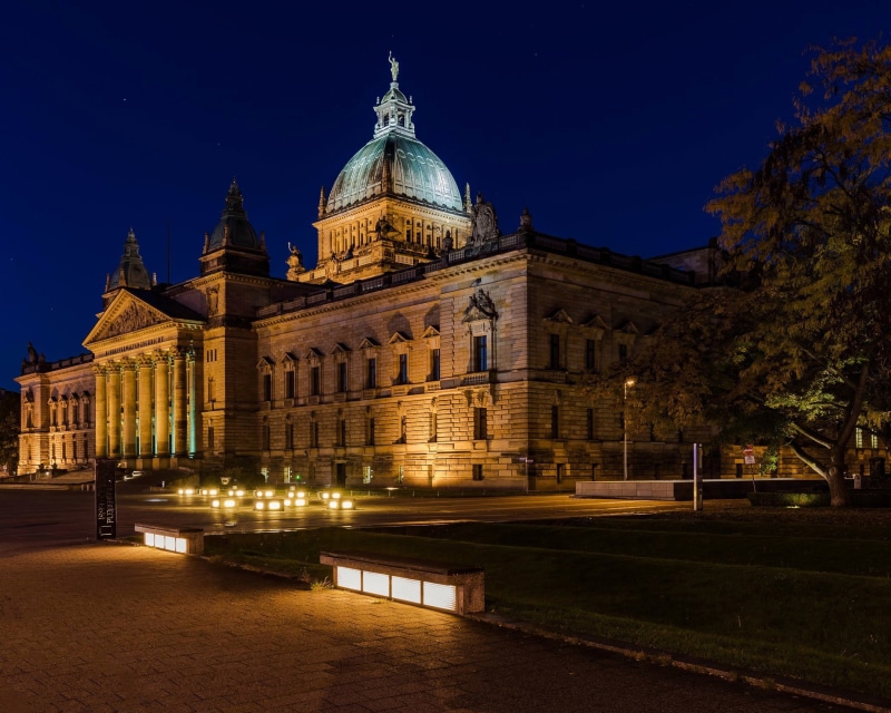 Leipzig Bundesverwaltungsgericht at Night