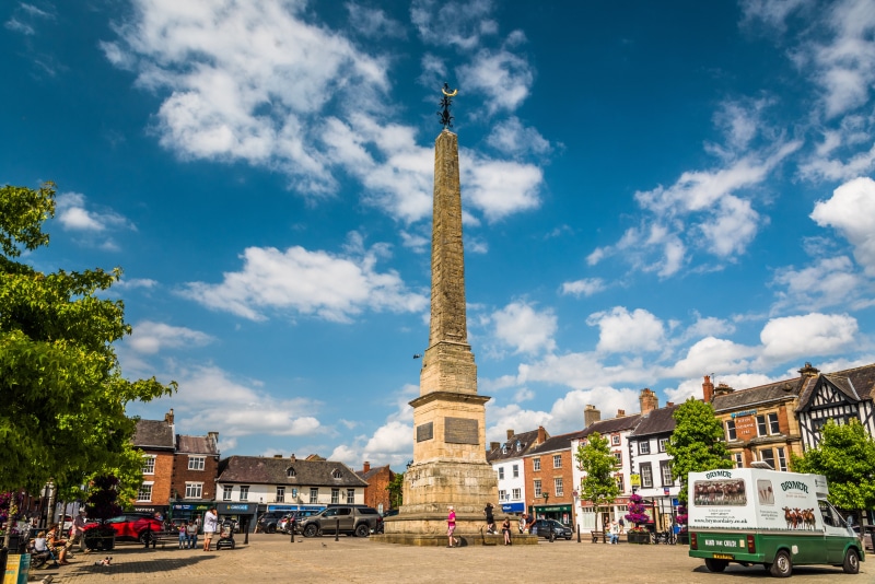 Ripon Town Square Monument and Buildings