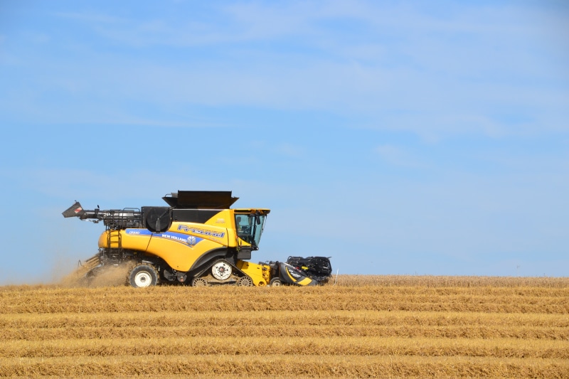 New Holland CR9.90 Combine Harvester in Field