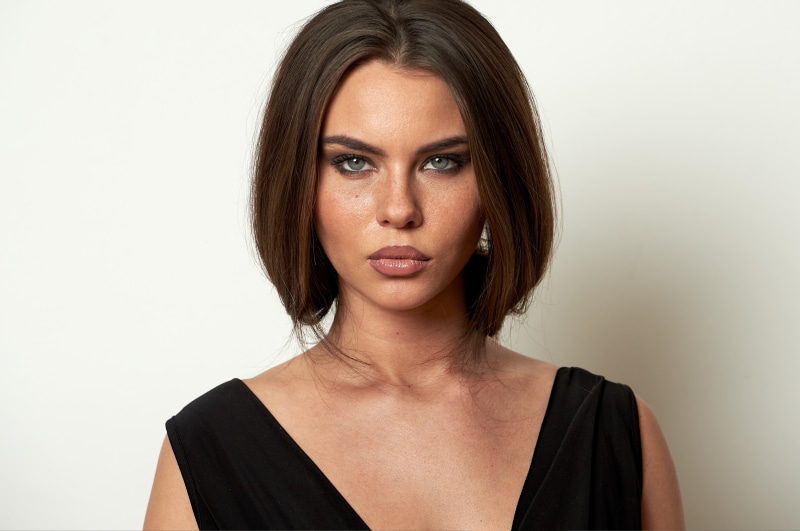 Tiziana Di Garbo portrait with makeup and hairstyle