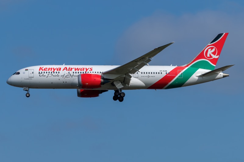 Kenya Airways Boeing 787-8 Dreamliner