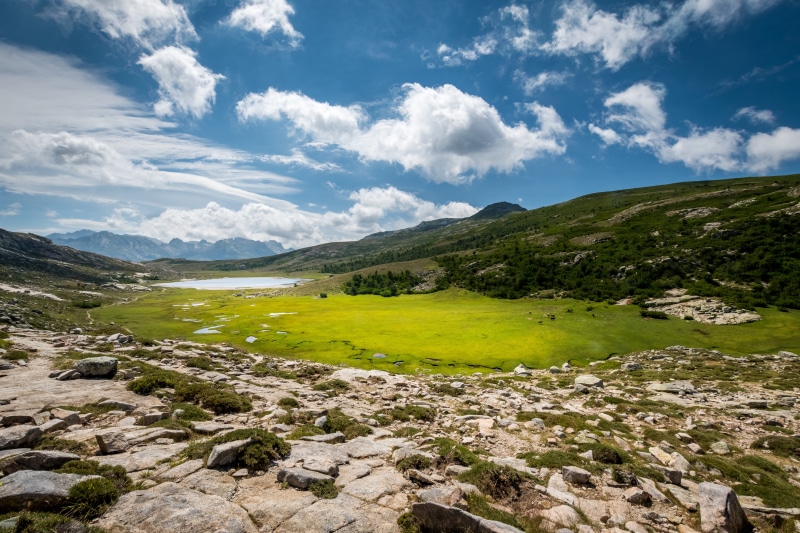 4K Mountains Scenery in Corse, France