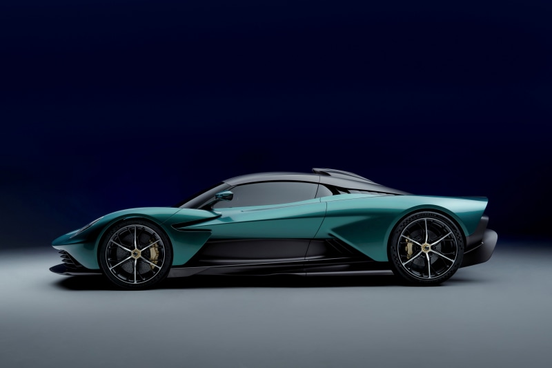 Aston Martin Valhalla 2021 Green Metallic Side