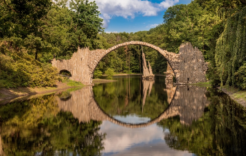 Rakotzbrücke Bridge in Kromlau, Germany