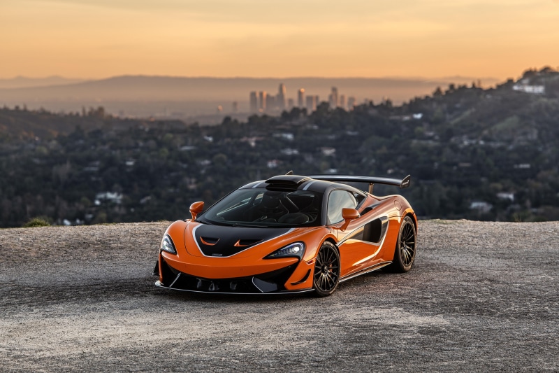 4K McLaren 620R Orange Metallic