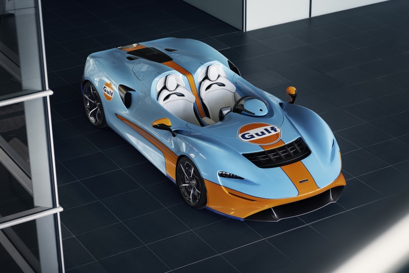 2020 McLaren Elva Gulf Theme Roadster