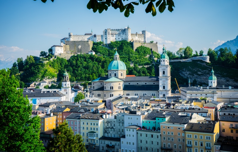 Salzburg, Austria: Hohensalzburg Fortress and Old Town