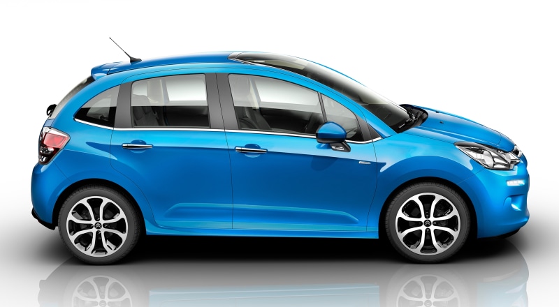 Blue Citroen C3 Hatchback 2015