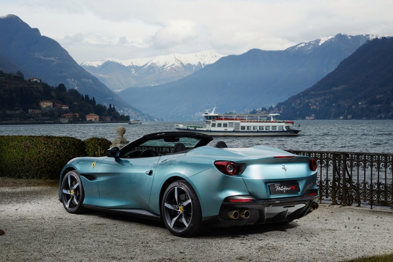 Ferrari Portofino M Cabriolet by a Lake