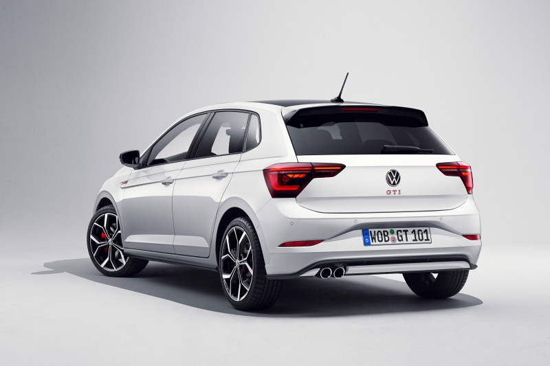 Volkswagen Polo GTI 2021 Metallic White Back View