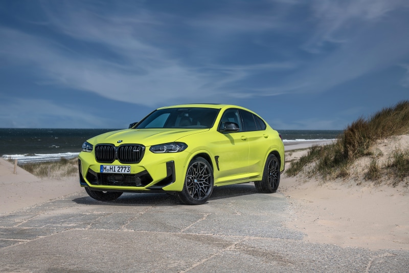 Yellow 2021 BMW X4 M Competition Crossover