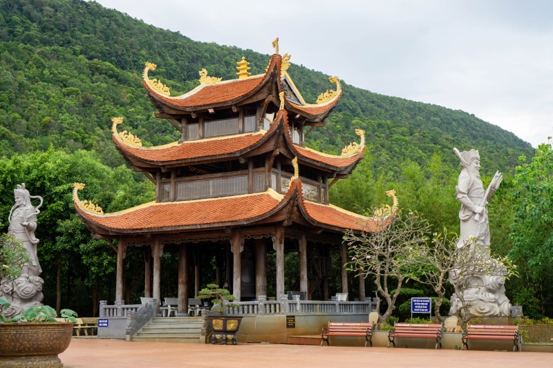 Buddhist Temple Truc Lam Ho Quoc Zen Monastery Phu Quoc Island Vietnam