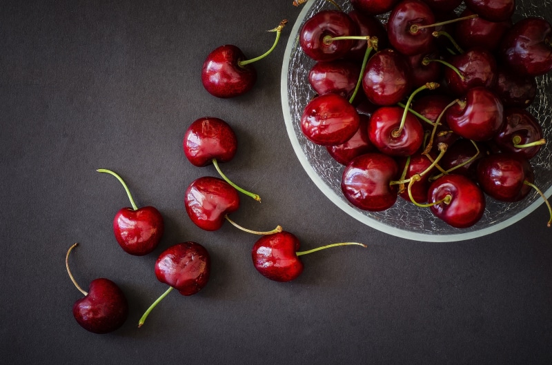 Cherries in a bowl