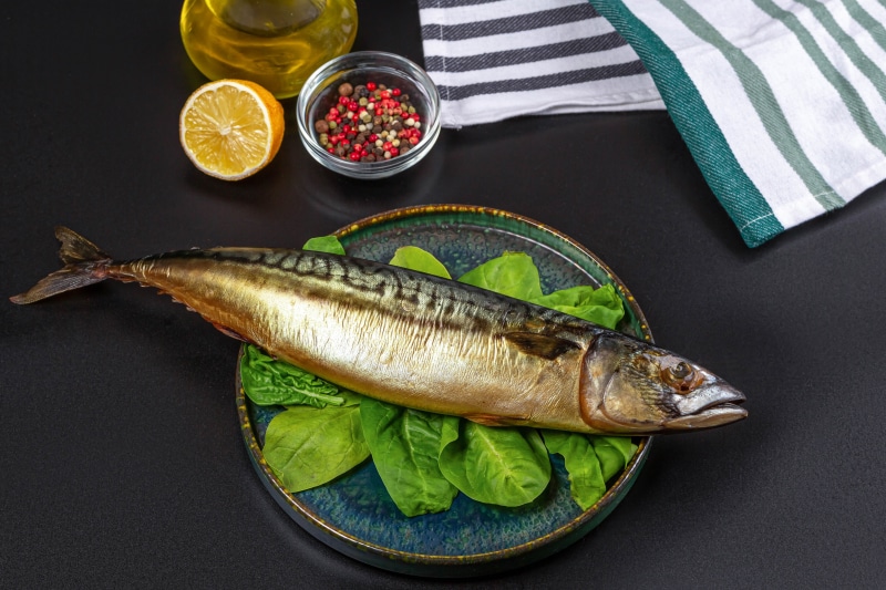 Smoked Mackerel with Spinach, Lemon, and Spices