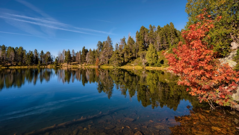 Estany de la Nou, Andorra in Autumn