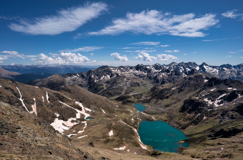 Tristaina Lake and Mountains in Andorra