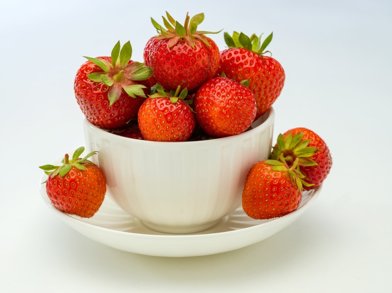 Strawberries in a cup