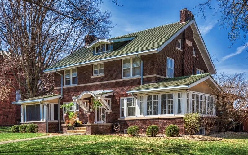 Franklin Square Historic District Mansion in Bloomington, Illinois