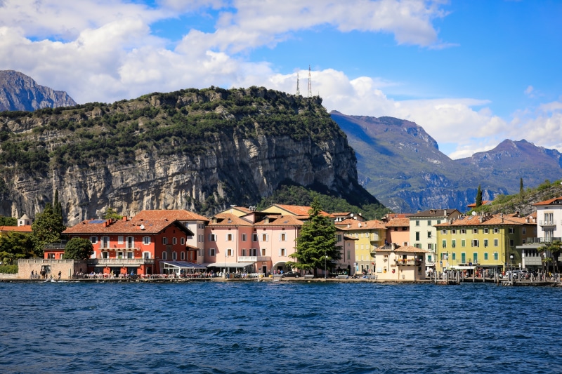 Lake Garda Italy Mountains and Houses