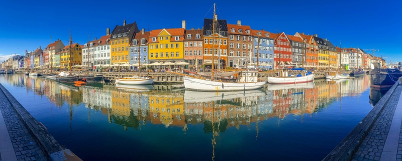 Nyhavn Copenhagen Denmark Panorama