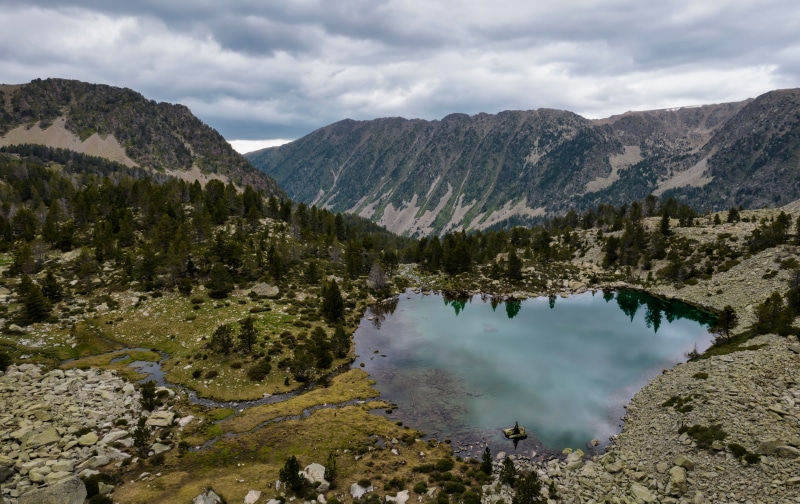 Vall del Madriu-Perafita-Claror, Andorra Mountains Lake