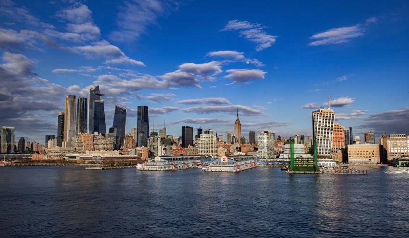 New York City Skyline with Hudson River