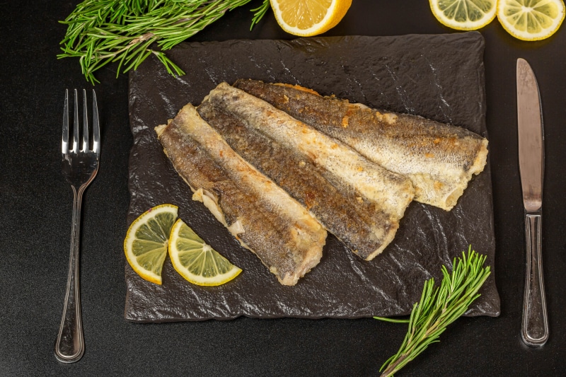 Fried Fish with Lemon and Rosemary