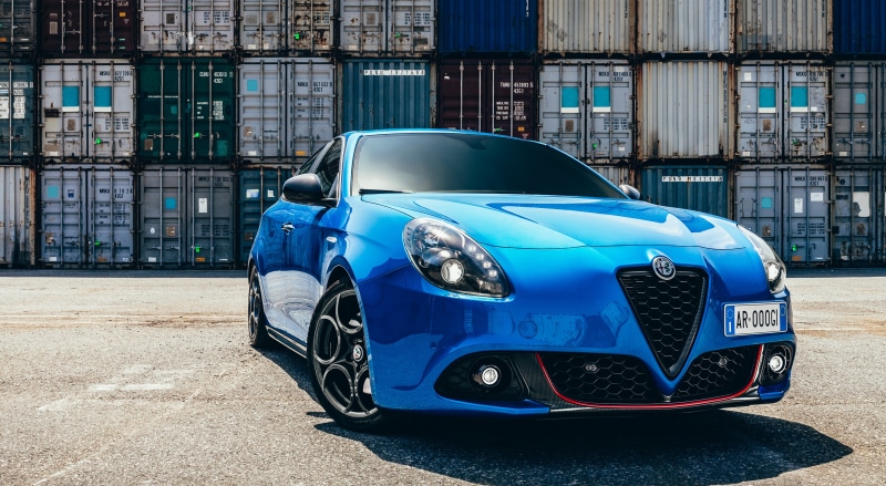 4K Blue Alfa Romeo Giulietta Sport Hatchback