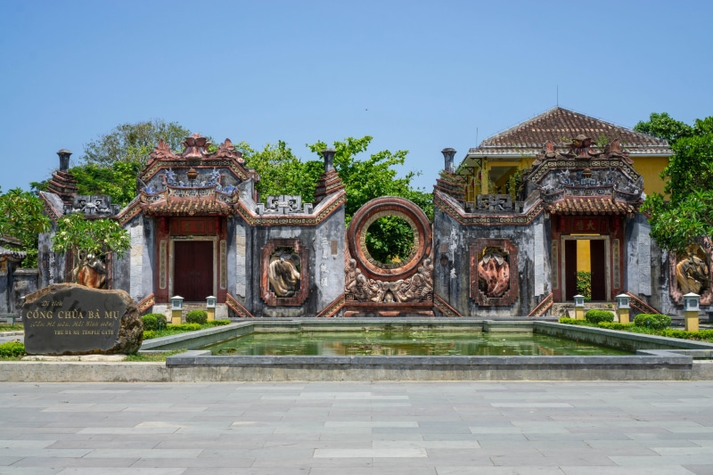 Ba Mu Temple Gates in Hoi An, Vietnam